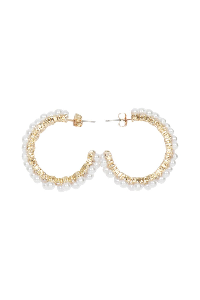 [TEST] Gertie Pearl Hoop Earrings
