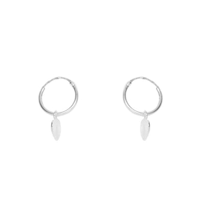 [TEST] Textured Heart Hoop Earrings