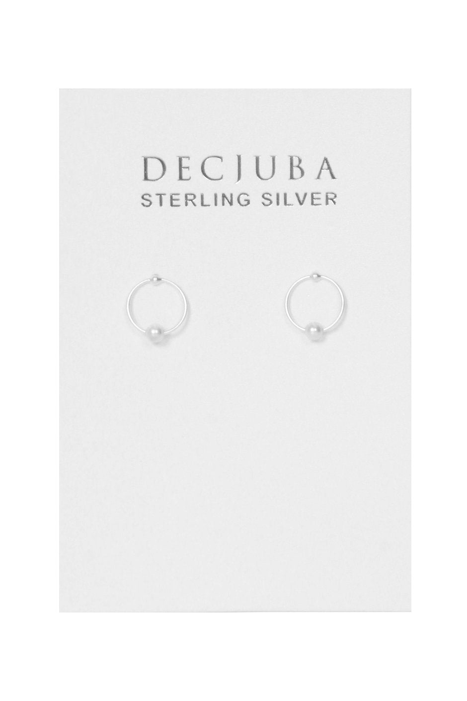 [TEST] Pearl Hoop Stud Earrings