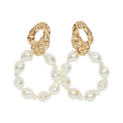 [TEST] Faye Pearl Circle Earrings