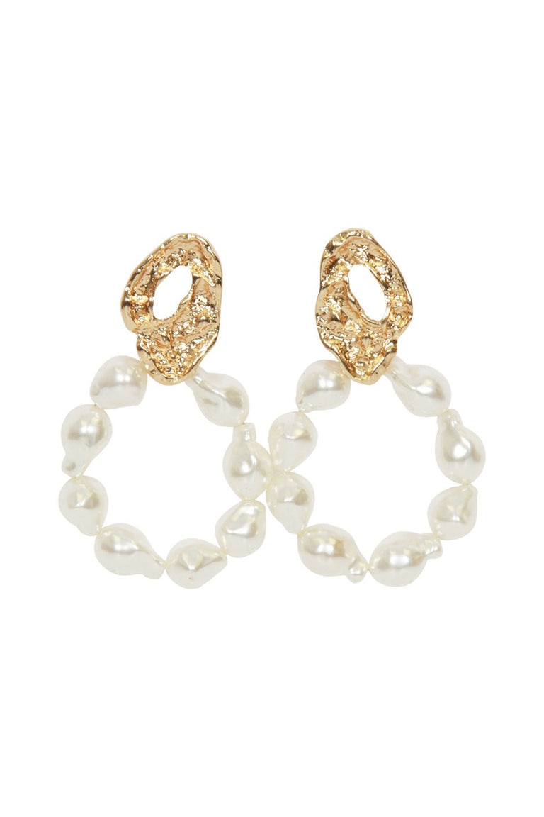 [TEST] Faye Pearl Circle Earrings