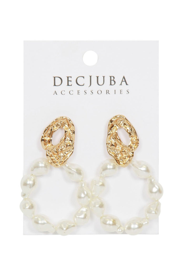 [TEST] Faye Pearl Circle Earrings