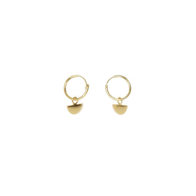 [TEST] Half Circle Drop Hoop Earrings