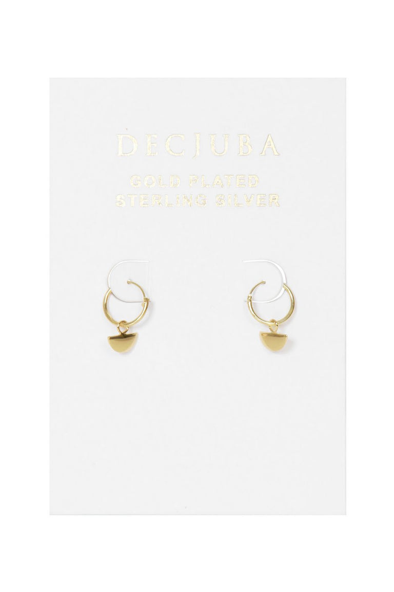 [TEST] Half Circle Drop Hoop Earrings