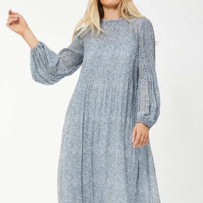[TEST] Viktoria Pleated Midi Dress