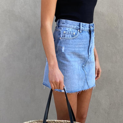 [TEST] Brooke Rigid Denim Skirt