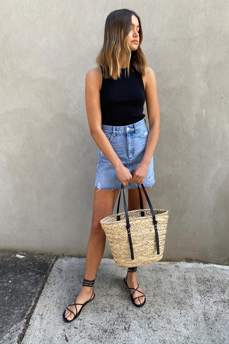 [TEST] Brooke Rigid Denim Skirt