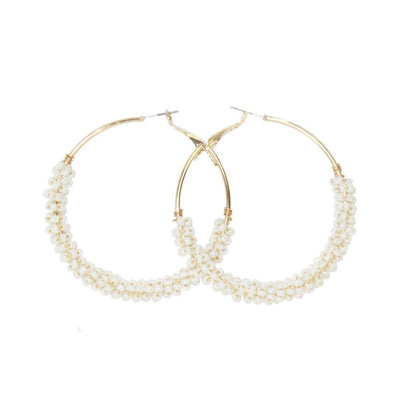[TEST] Henny Beaded Hoop Earrings