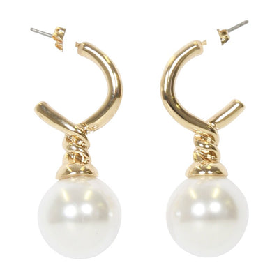 [TEST] Halo Hoop Pearl Earrings