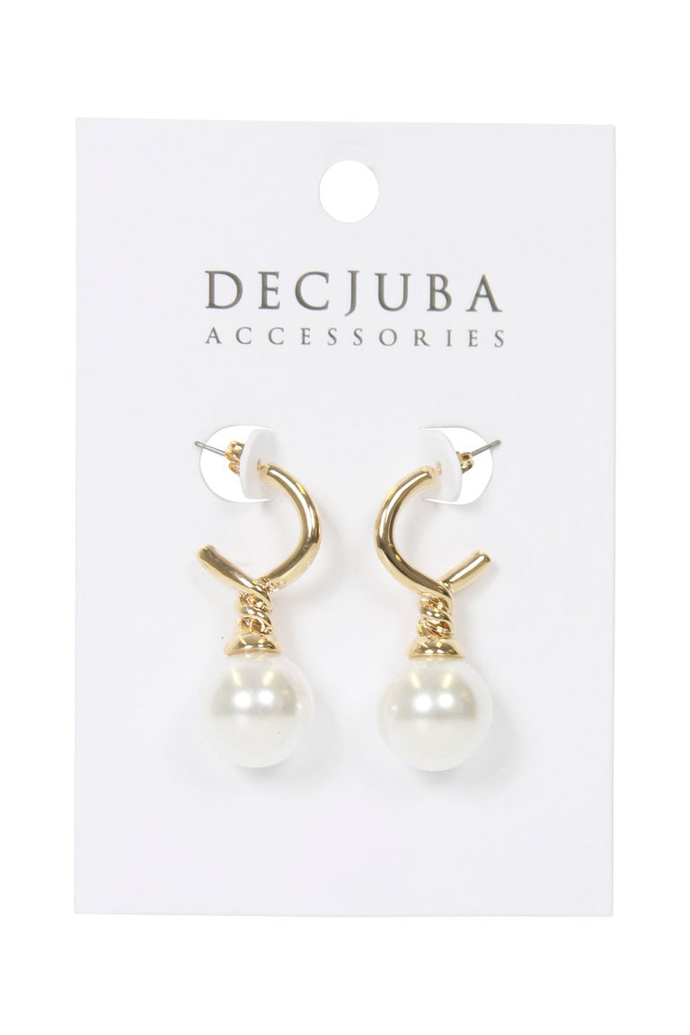 [TEST] Halo Hoop Pearl Earrings