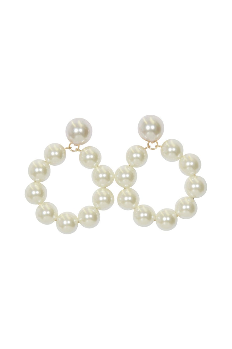 [TEST] Hudson Pearl Circle Earrings