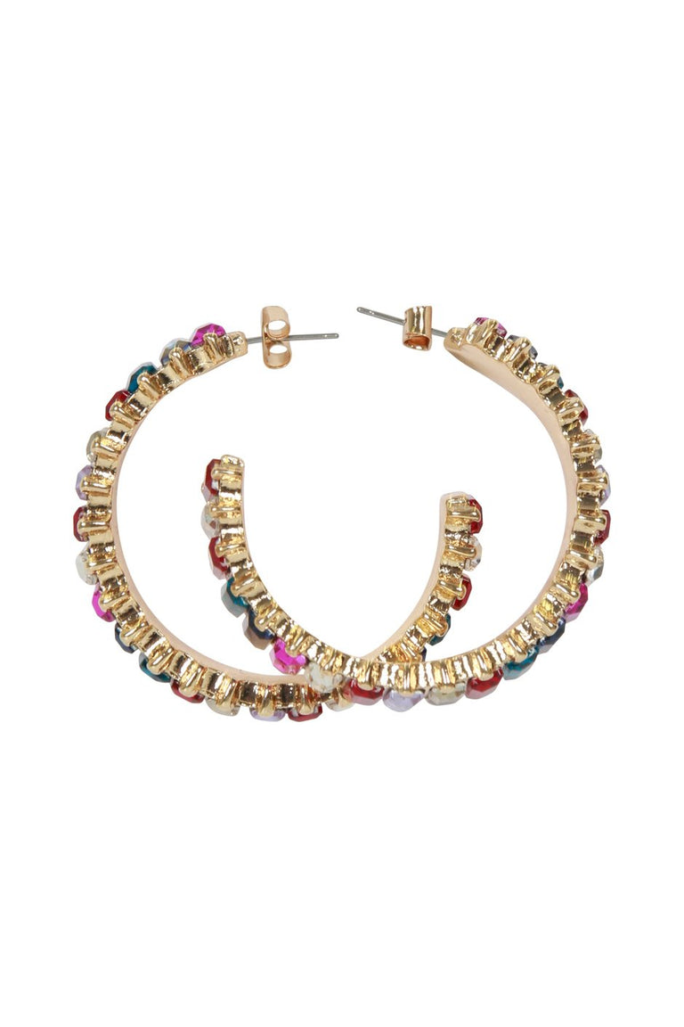 [TEST] Hattie Jewel Hoop Earrings