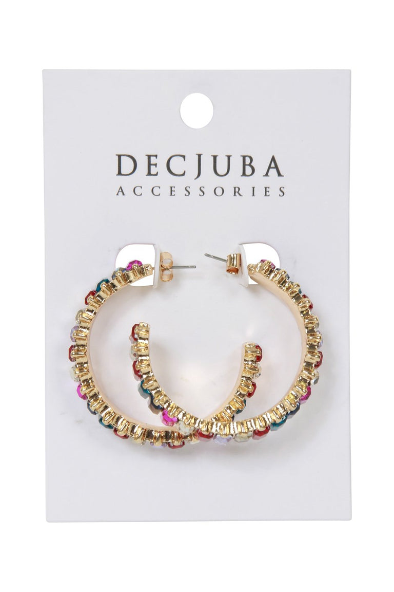 [TEST] Hattie Jewel Hoop Earrings