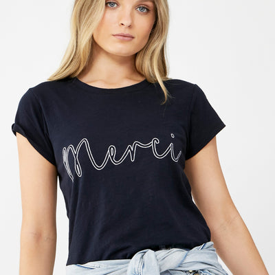 [TEST] Merci Embroidered Tee