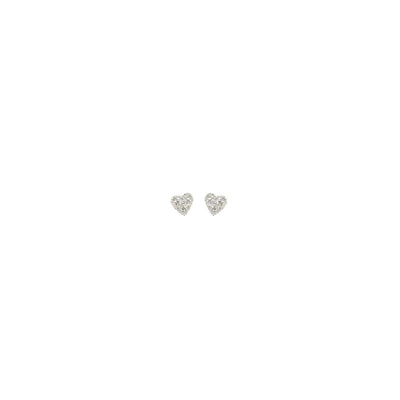 [TEST] Stone Set Heart Stud Earrings