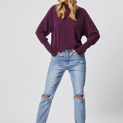 [TEST] Jane Button Detail Top