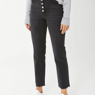 [TEST] Becky Button Fly Straight Jean