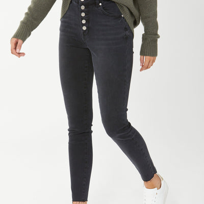 [TEST] Evie Button High Rise Skinny