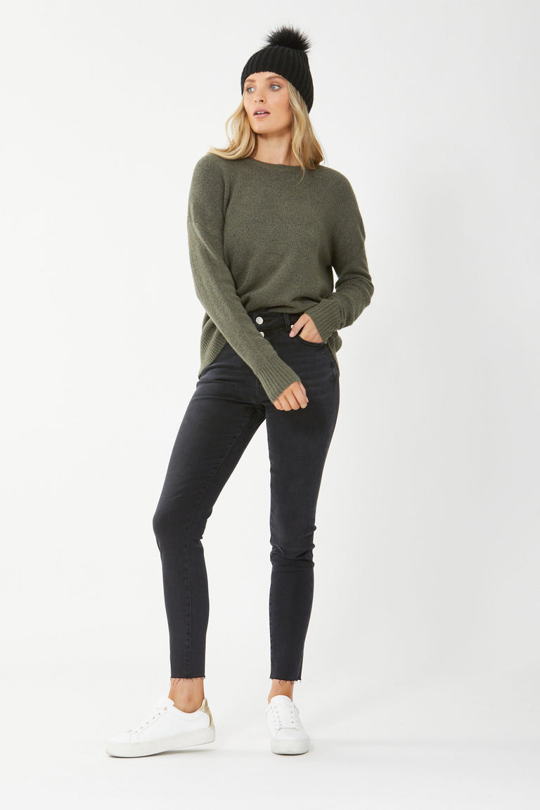[TEST] Evie Button High Rise Skinny
