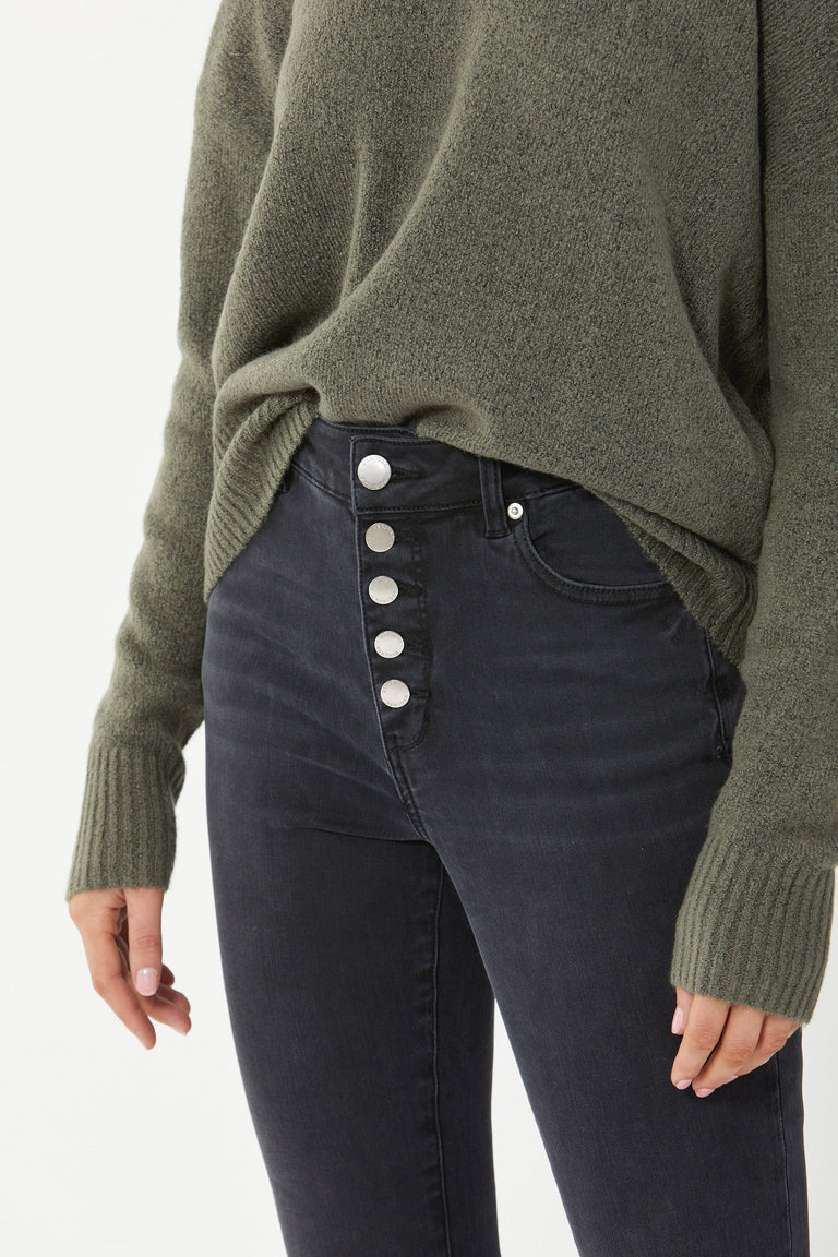 [TEST] Evie Button High Rise Skinny