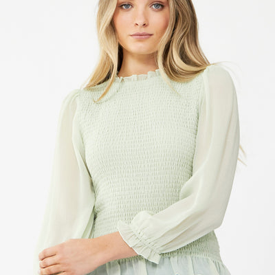 [TEST] Indy Shirred Blouse