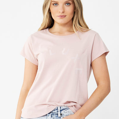 [TEST] D-Luxe Flocked Print Tee