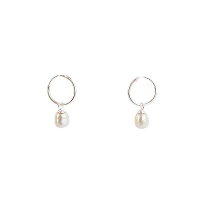[TEST] Fresh Water Pearl Hoop Earring