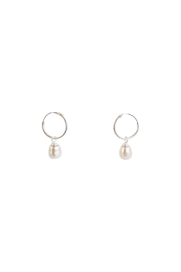 [TEST] Fresh Water Pearl Hoop Earring