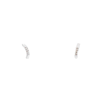 [TEST] Stone Set Arch Stud Earrings