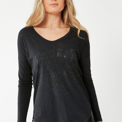 [TEST] Brooklyn Long Sleeve Stud Tee