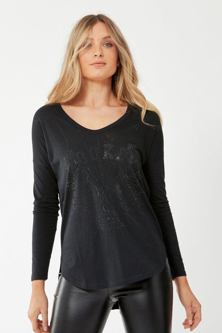 [TEST] Brooklyn Long Sleeve Stud Tee