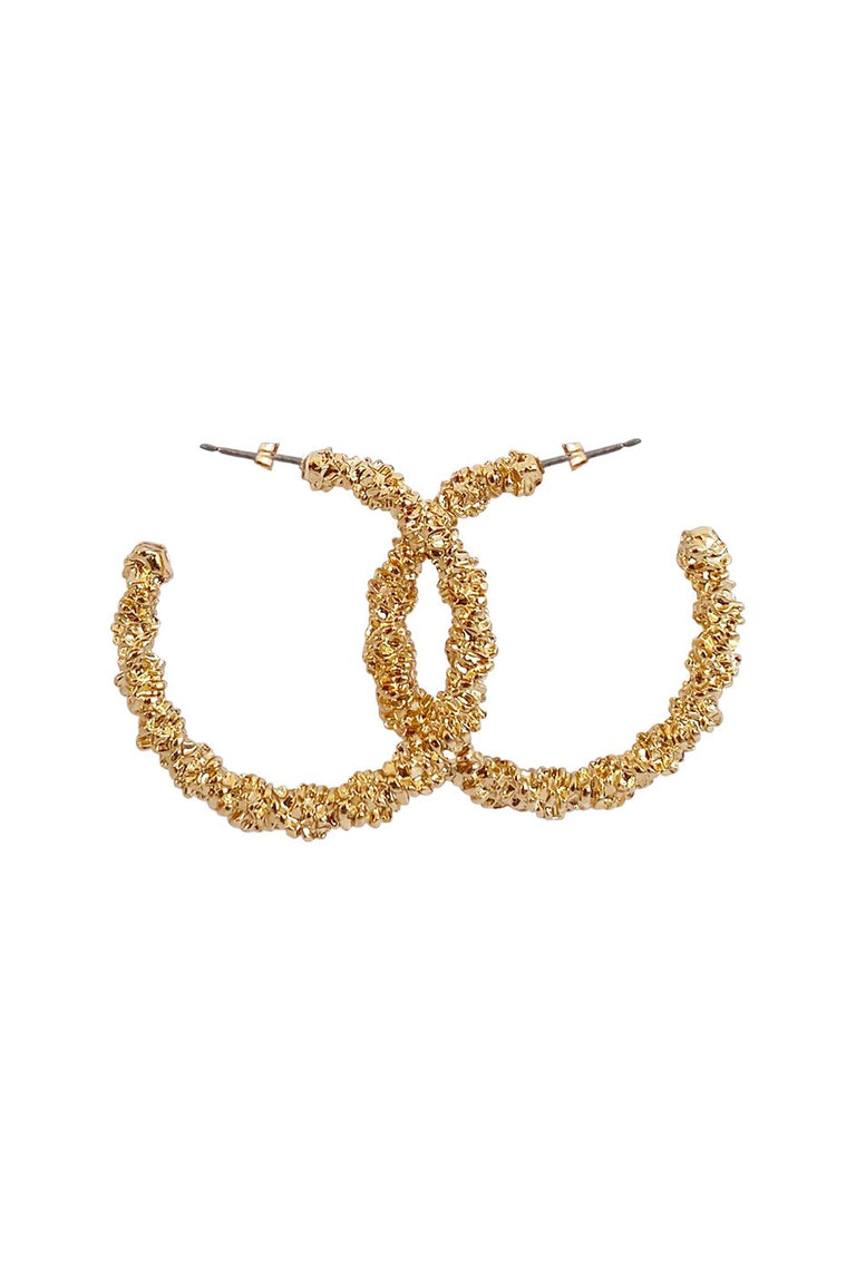 [TEST] Iris Crushed Hoop Earrings