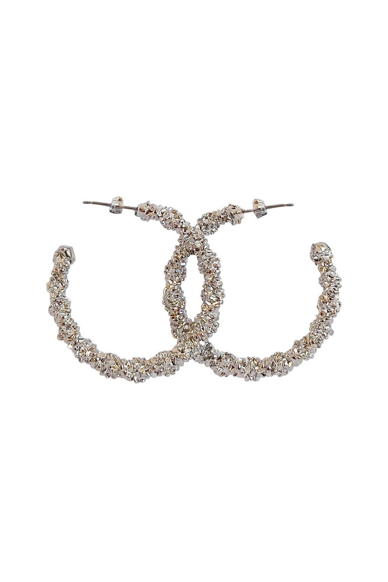 [TEST] Iris Crushed Hoop Earrings