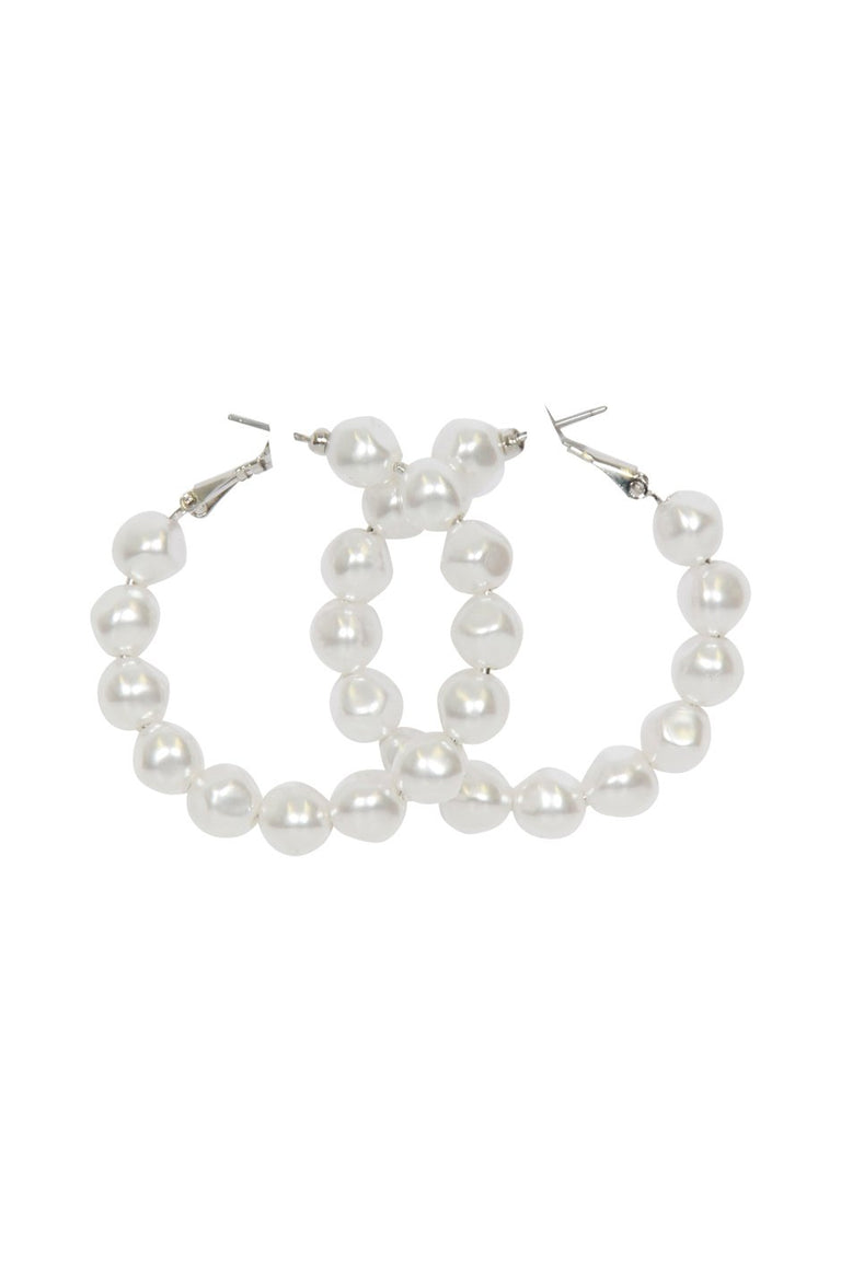 [TEST] Flossy Pearl Hoop Earrings