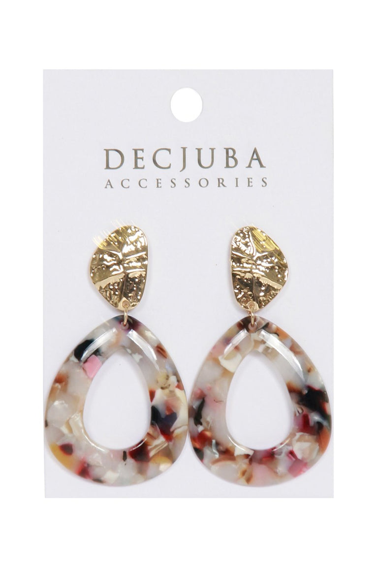 [TEST] Textured Resin Circle Earrings