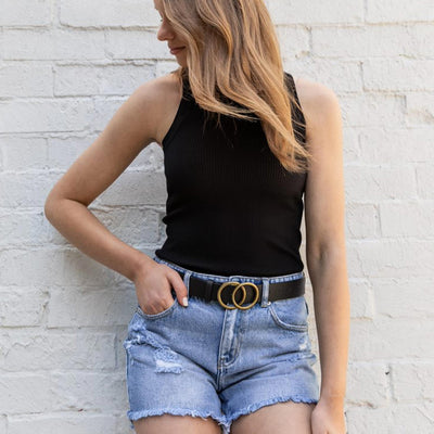[TEST] Charlie Distressed Denim Short