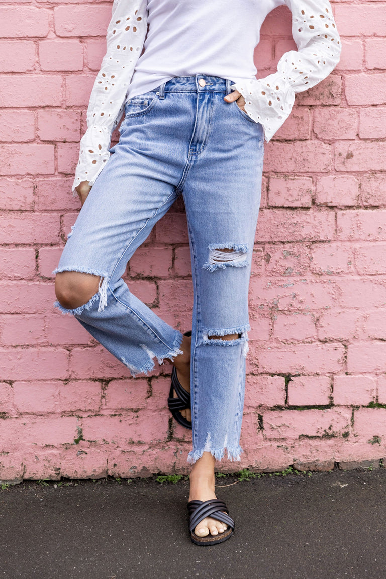 [TEST] Courtney Rigid Ripped Jean