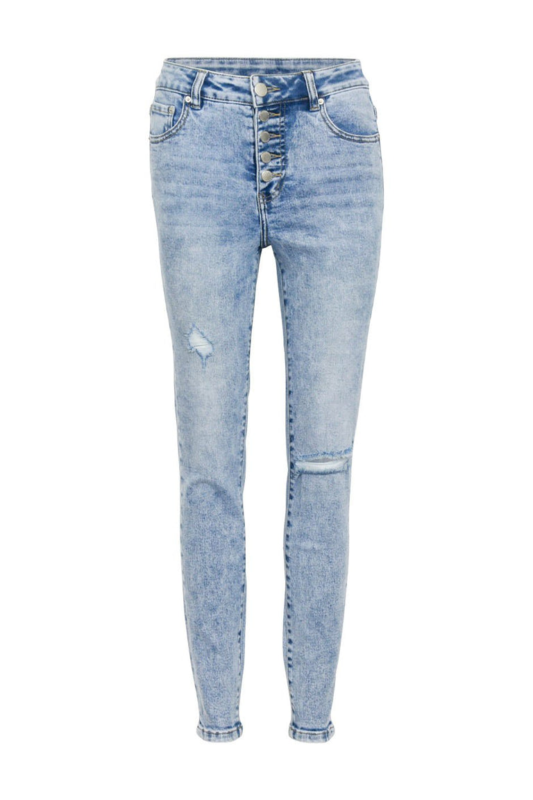 [TEST] Evie Button Distressed Jean