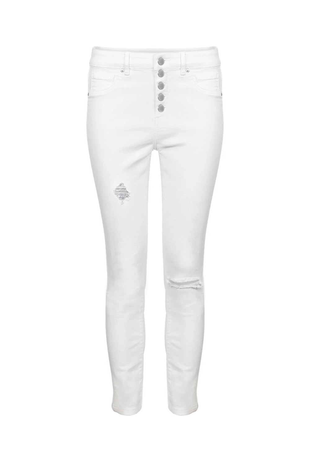 [TEST] Evie Button Distressed Jean