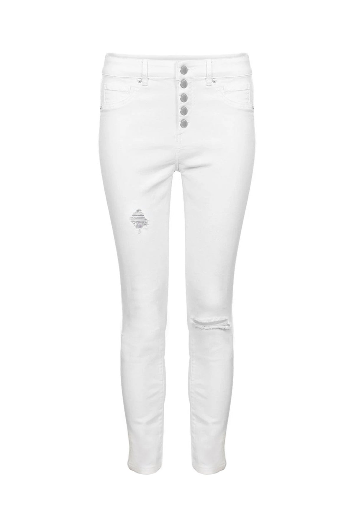 [TEST] Evie Button Distressed Jean
