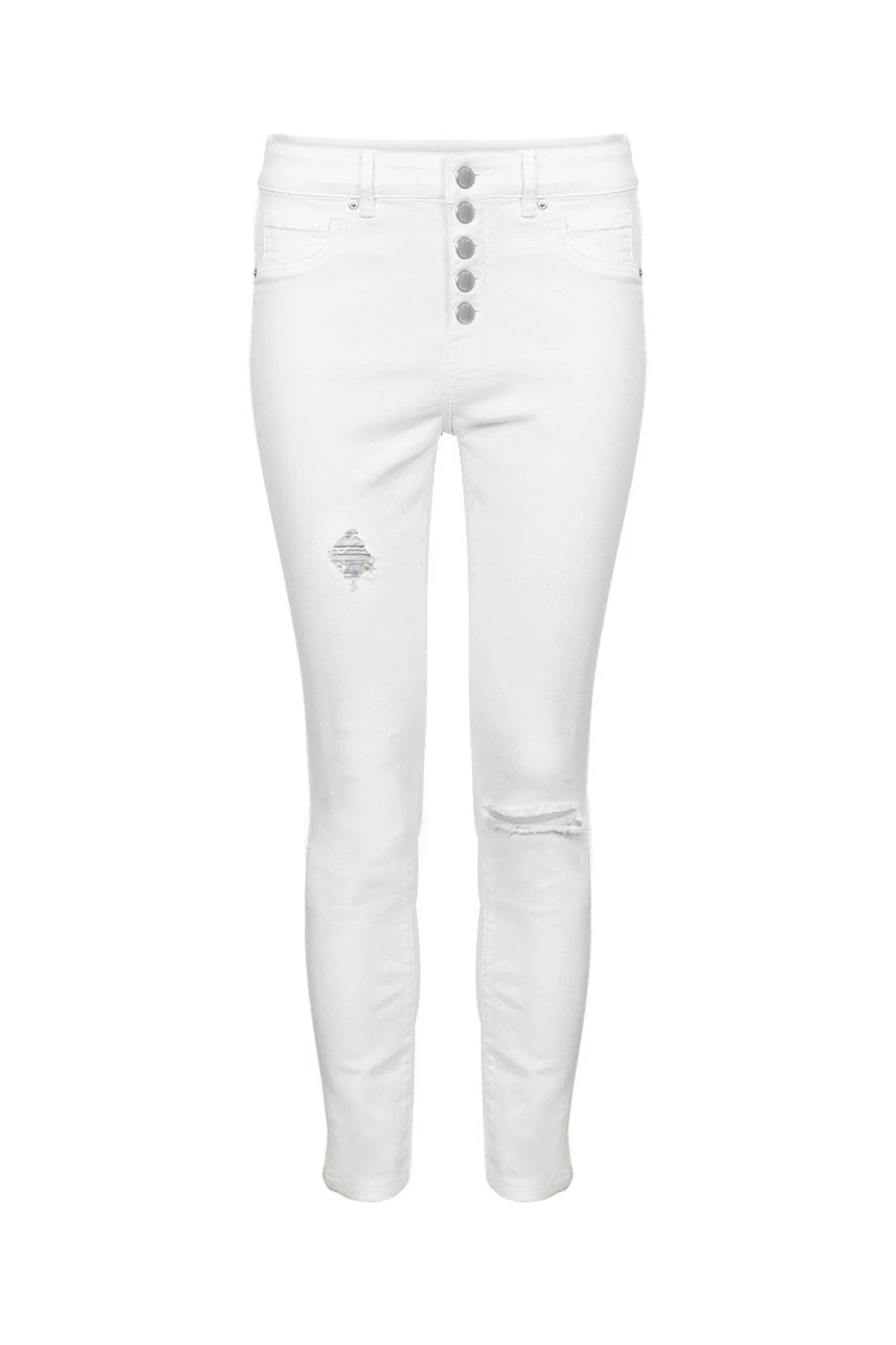 [TEST] Evie Button Distressed Jean