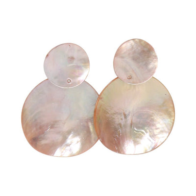 [TEST] Cyan Double Shell Earrings