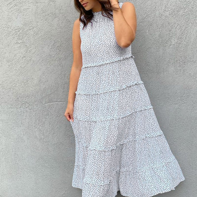 [TEST] Willa Ruffle Trim Maxi Dress