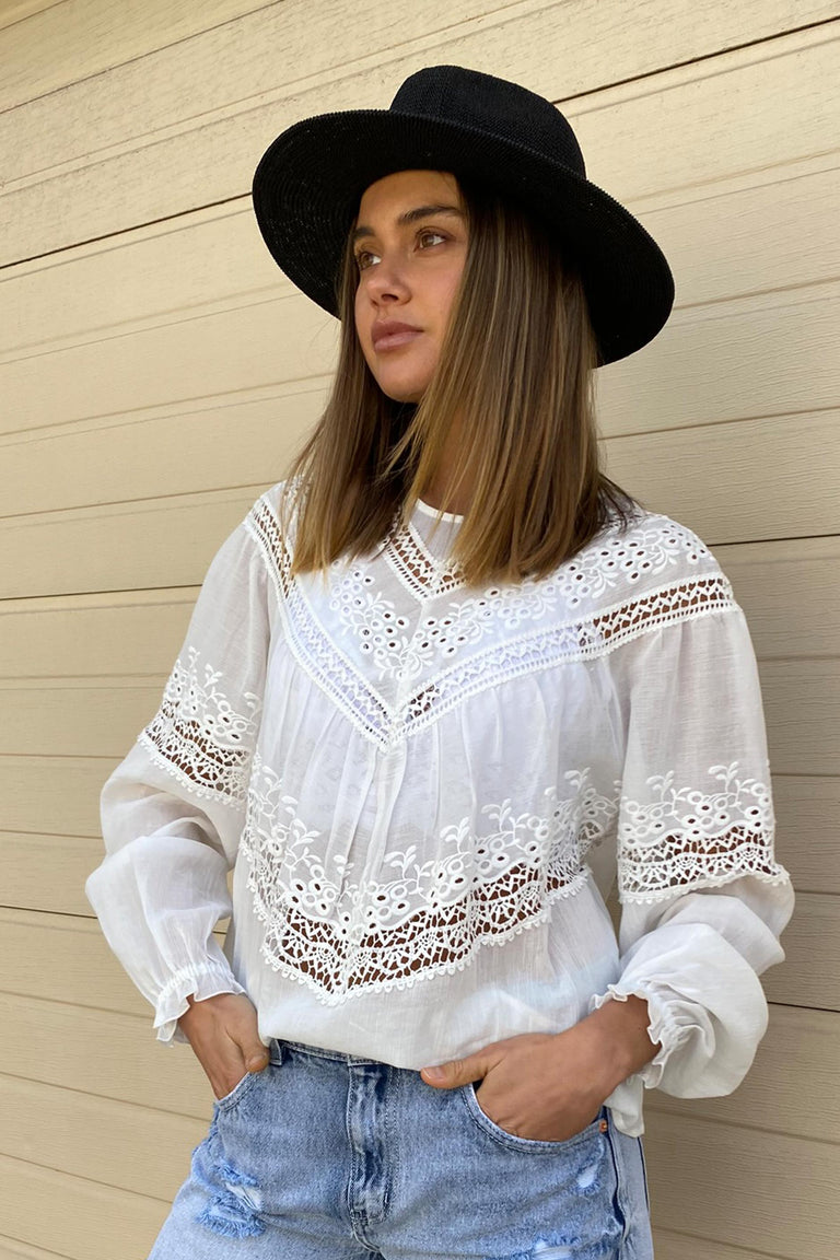 [TEST] Emma Lace Insert Blouse
