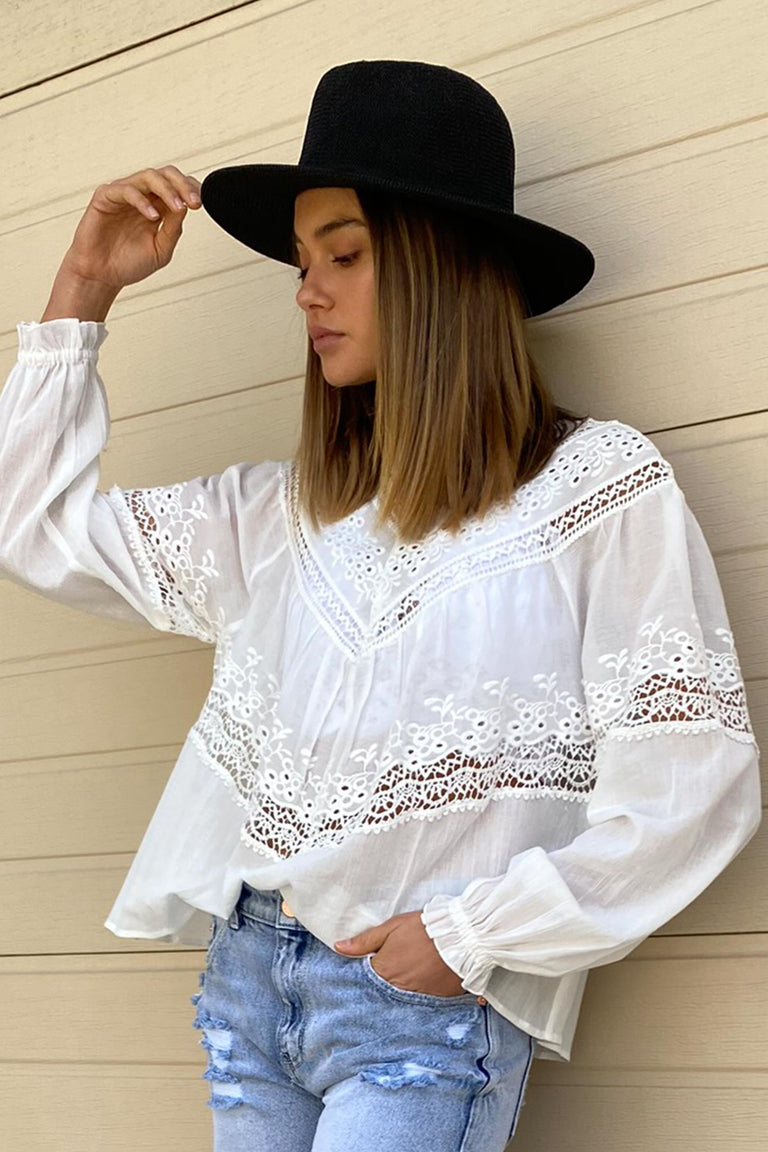 [TEST] Emma Lace Insert Blouse