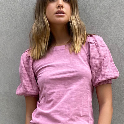 [TEST] Moira Woven Sleeve Tee