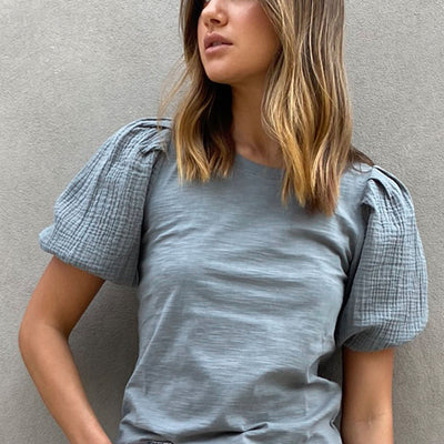 [TEST] Moira Woven Sleeve Tee