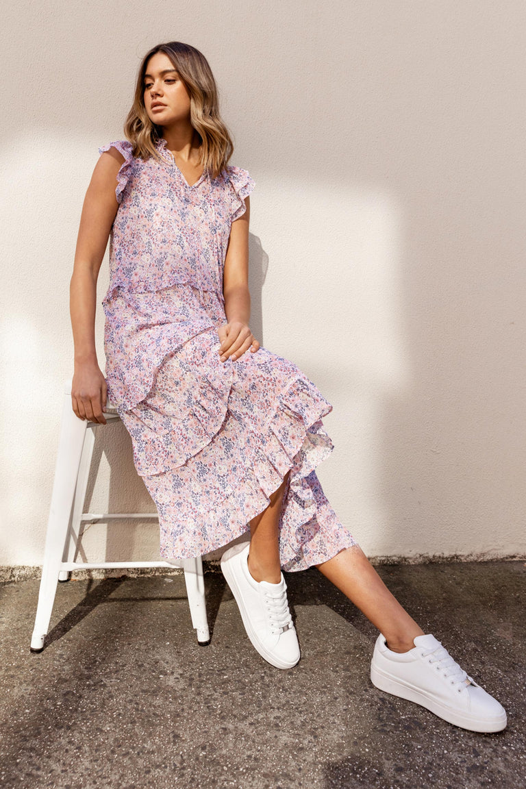 [TEST] Sophie Ruffle Midi Dress