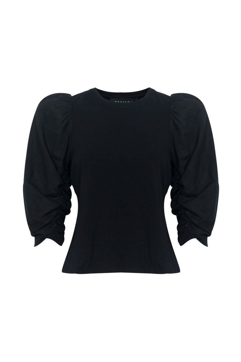 [TEST] Jada Ruched Puff Sleeve Tee