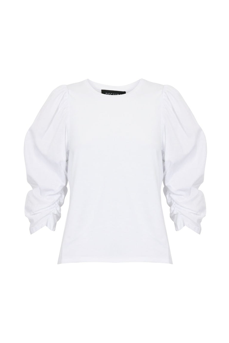 [TEST] Jada Ruched Puff Sleeve Tee